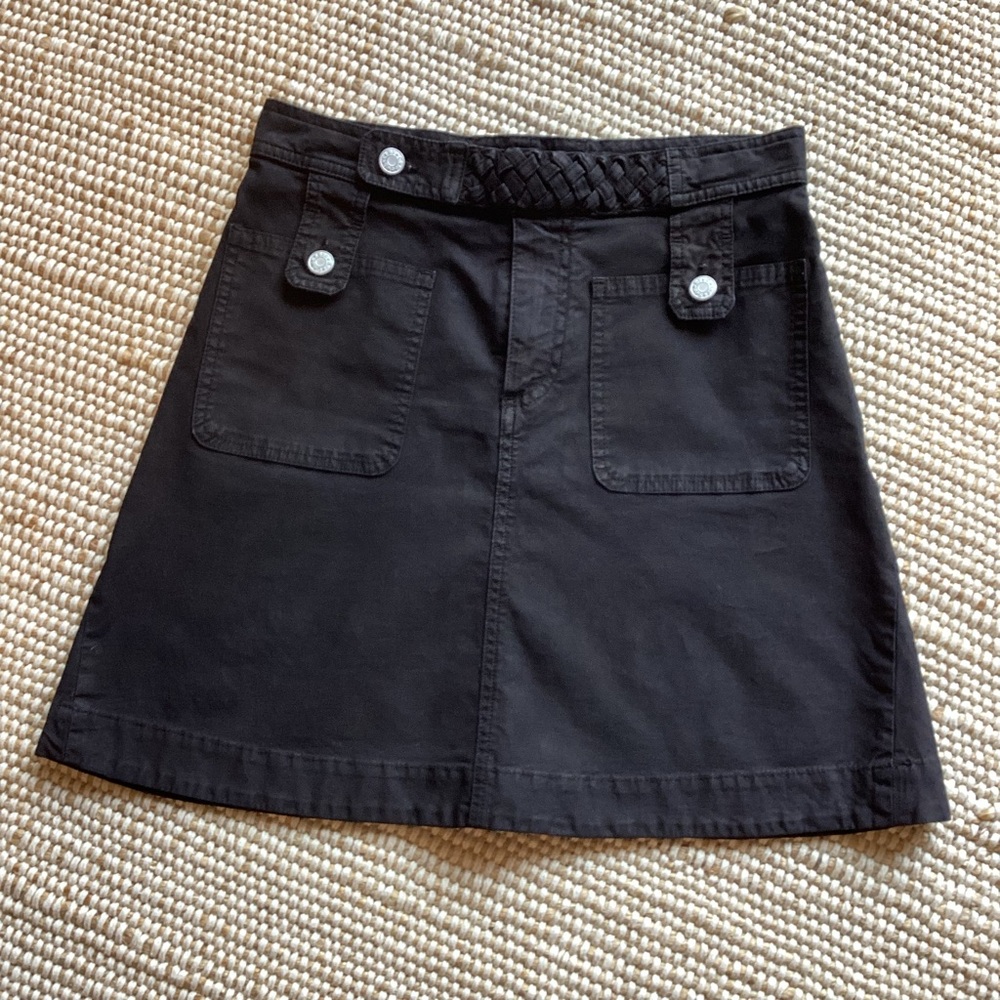 See By Chloe Black Mini A-Line Skirt